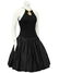 Carolyne Roehm Black Cocktail Dress with Gold Roman