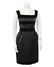 Louis Féraud Black Silk and Velvet Cocktail Dress - 3