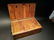 Wood Writing Box Set w Inkwell, Ink, Wax Stamp, & Dip - 11