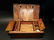 Wood Writing Box Set w Inkwell, Ink, Wax Stamp, & Dip - 2