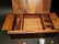Wood Writing Box Set w Inkwell, Ink, Wax Stamp, & Dip - 6