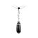 Rare Black Agate Diamond White Gold Necklace