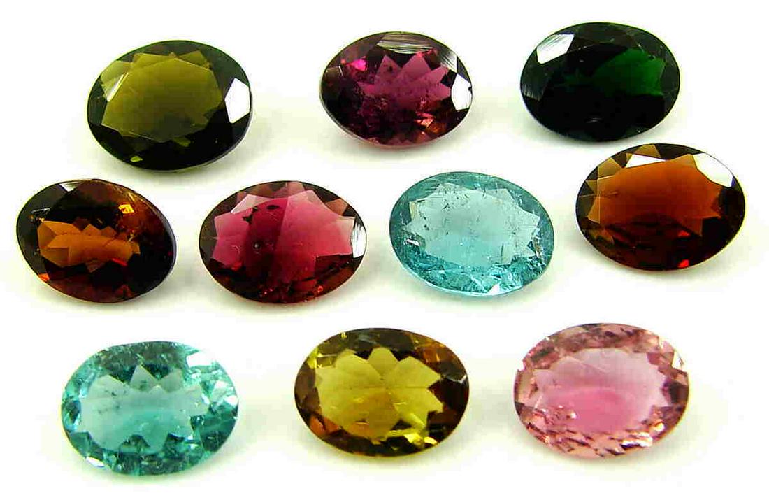 11.05 Ct Natural Multi Color Tourmaline-10 Pcs Lot (1 of 2)