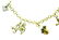 VINTAGE 14k Yellow, Platinum & Diamond Charm Bracelet - 3
