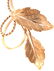 14 Karat Yellow Gold Freeform Leaf Brooch or Pin - 5