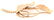 14 Karat Yellow Gold Freeform Leaf Brooch or Pin - 7