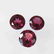 2.51 Ctw Natural 3 Pink Rhodolite Garnet Round Set