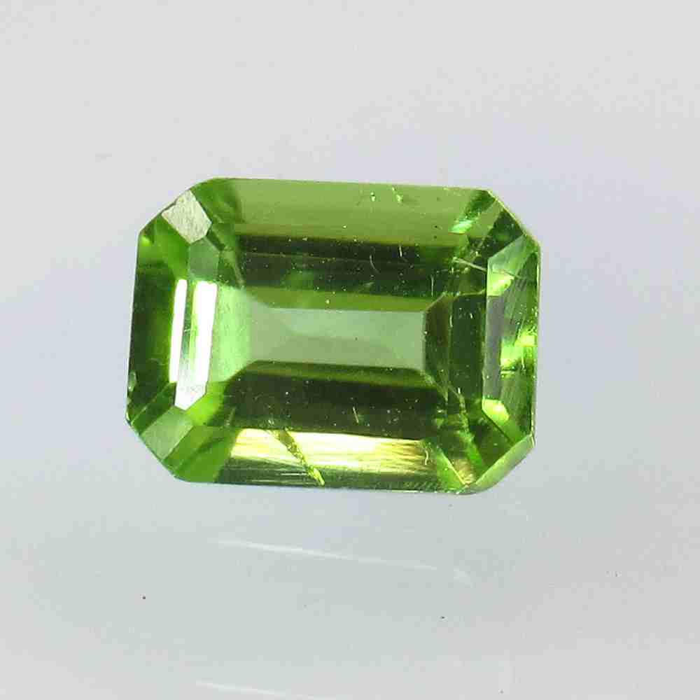 1.69 Ctw Natural Pakistan Peridot Octagon Cut: No Reserve! Title: 1.69 Ctw Natural Pakistan Peridot Octagon Cut Stone Clarity: VVS Gemstone: Peridot Carat Weight: 1.69 Size/Dimensions: 8.00 x 6.00 x 4.00 mm Additional Information: Top Class Luster