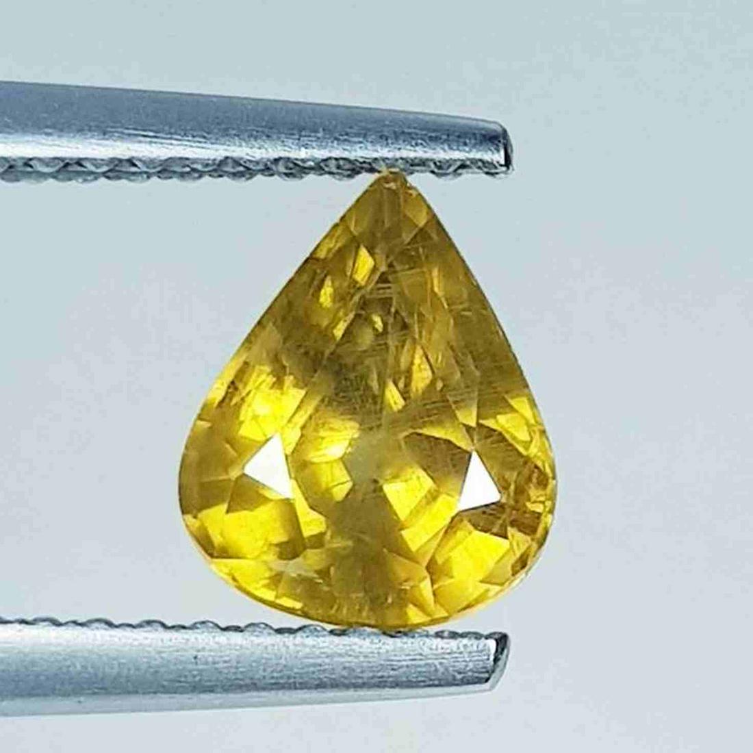 1.64 ct Natural Zircon Pear Cut: No Reserve! Title: 1.64 ct Natural Zircon Pear Cut Color/Clarity: IF - VVS Type: Gemstones Carat Weight: 1.64 Dimensions: 7.50 x 6.00 x 4.30 Additional Information: Pear - Cambodia Shipping: Dome