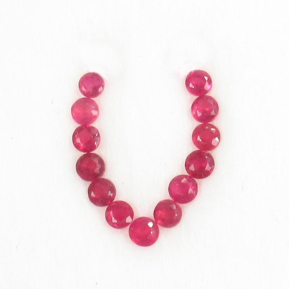 2.92 Ct Natural 13 Mozambique Red Ruby Jewellery Set (1 of 2)
