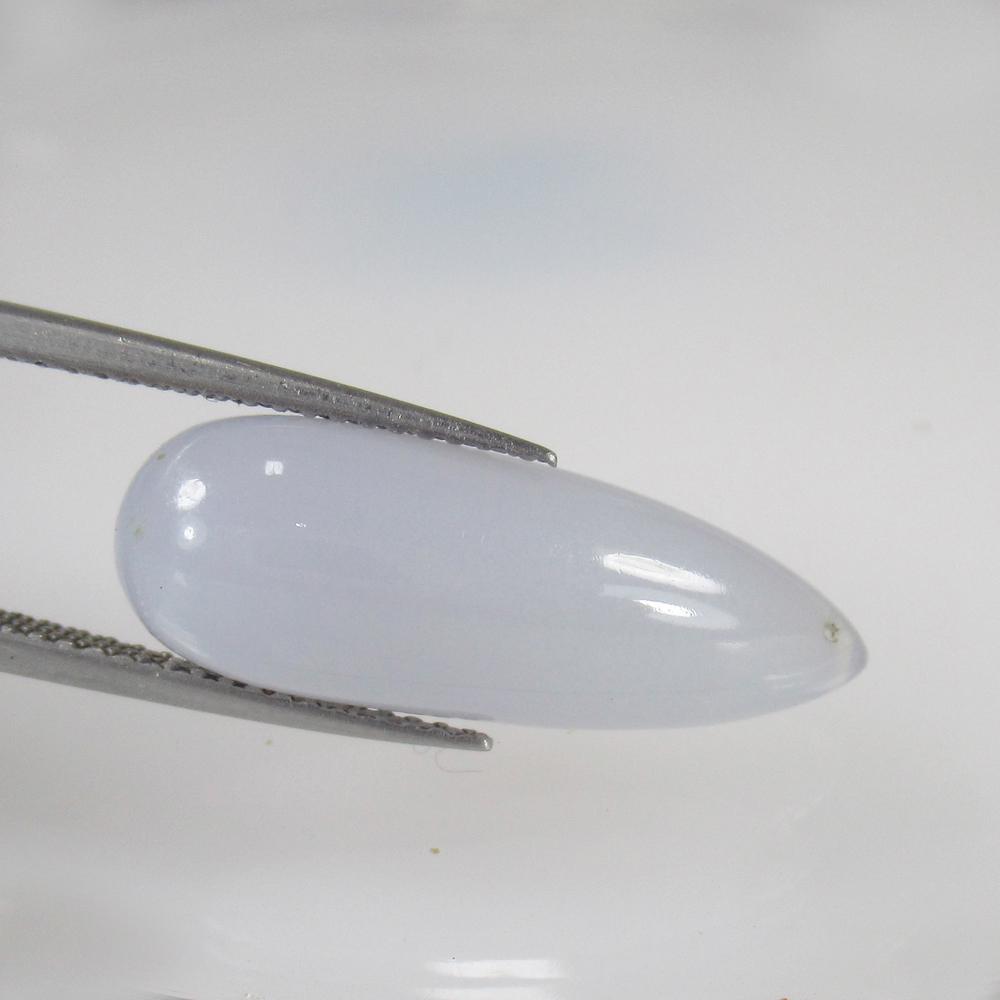11.06 Ct Natural Chalcedony 22X8 mm Drilled Pear Drop: No Reserve! Title: 11.06 Ct Natural Chalcedony 22X8 mm Drilled Pear Drop Stone Clarity: Transparent Gemstone: Natural Chalcedony Carat Weight: 11.06 Size/Dimensions: 22.00 x 8.10 x 8.10 mm Additional