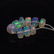 6.45 Ct Natural 9 Drilled Multi-Color Faceted Fire Opal