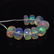 6.45 Ct Natural 9 Drilled Multi-Color Faceted Fire Opal - 2