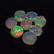 8.19 Ct Natural 8 Drilled Multi-Color Faceted Fire Opal