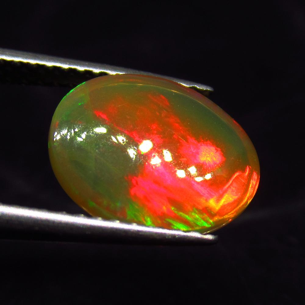 2.24 Ct Natural Ethiopian Multi-Color Fire Opal Oval (1 of 3)