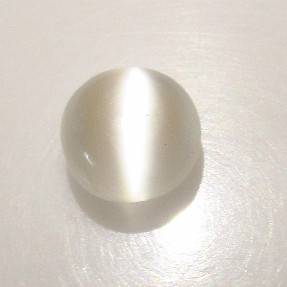 4.10 Ct Natural Sharp Line Moonstone Round Cab (1 of 2)