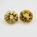 4.39 Ct Natural Orange Yellow Citrine Round Pair