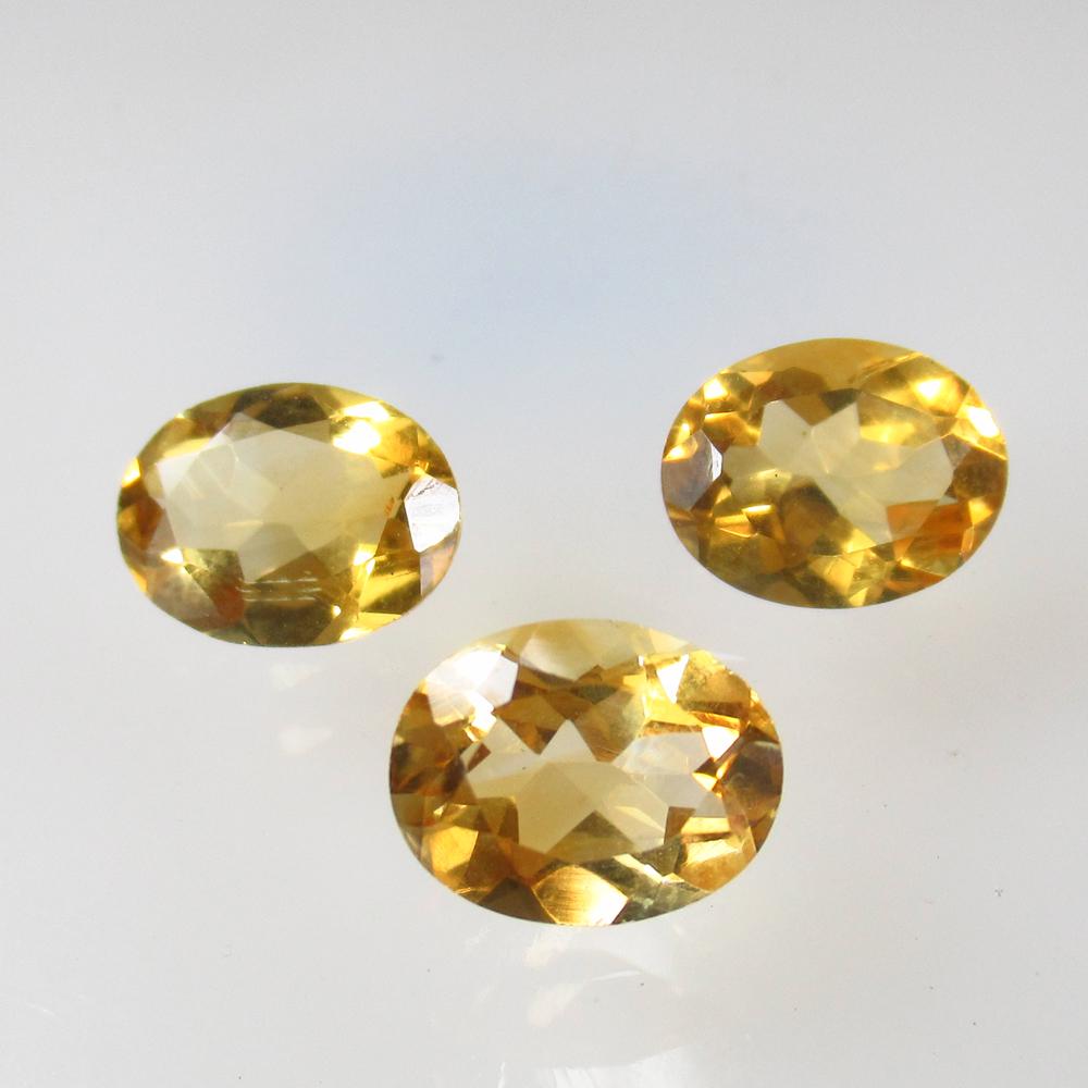 4.70 Ct Natural 3 Citrine Oval Set (1 of 2)