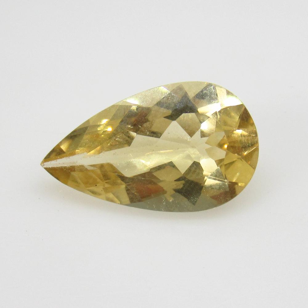 3.60 Ct Natural Yellow Beryl Pear Cut (1 of 2)