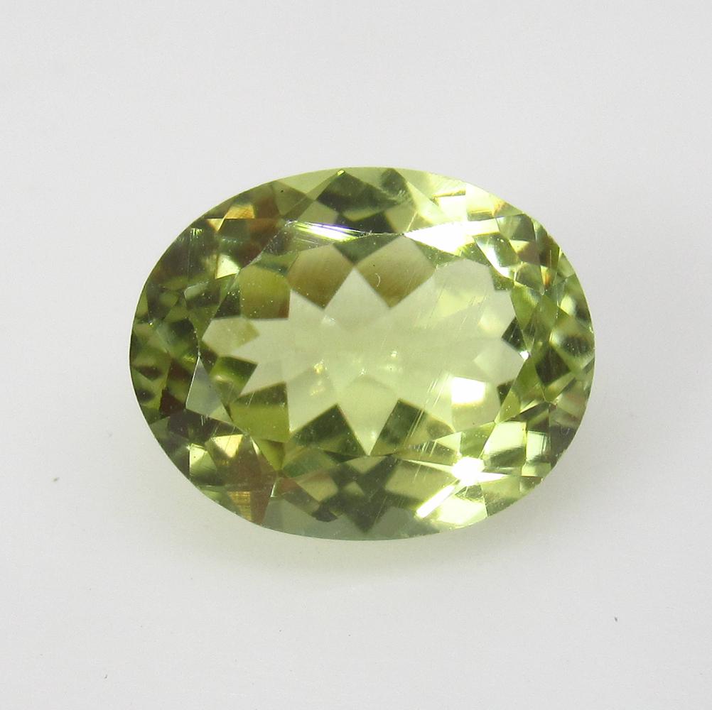 3.02 Ct Natural Lime Green Sillimanite Oval Cut (1 of 2)