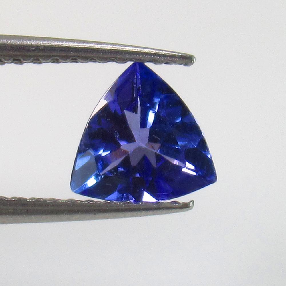 0.74 Ct Natural Tanzanite Trillion Cut: No Reserve! Title: 0.74 Ct Natural Tanzanite Trillion Cut Stone Clarity: VVS Gemstone: Natural Tanzanite Carat Weight: 0.74 Size/Dimensions: 6.40 x 6.40 x 3.20 mm Additional Information: Top Class Lus