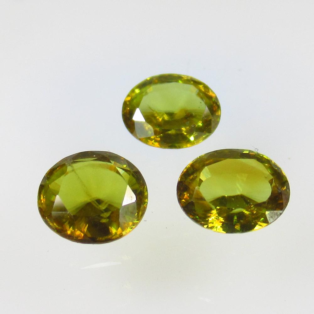 3.00 Ct Natural 3 Sphene Oval Set (1 of 2)