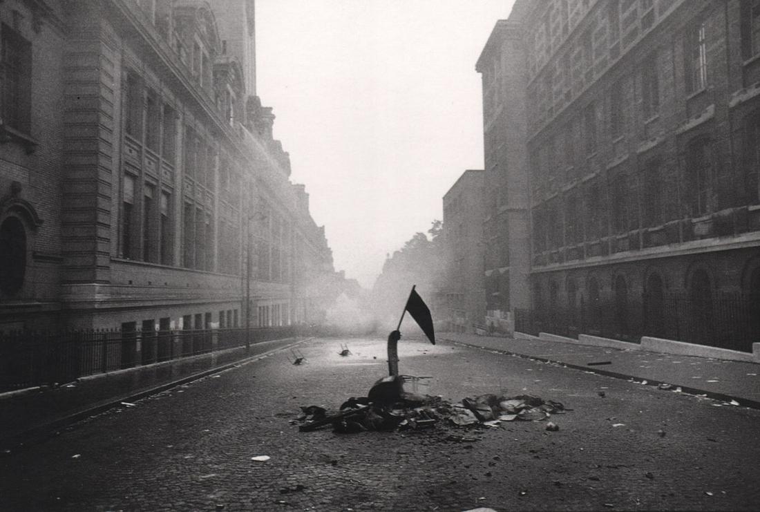 GILLES CARON - Rue Saint-Jacques, June 10 1968: Artist: GILLES CARON Print Title: Rue Saint-Jacques, June 10 1968 (after protests) Printing Date: 1990’s Medium: photo-lithograph Printed in:FRANCE Image Size: 4.5 x 6.5” Reserve: $25.00 Shipping: