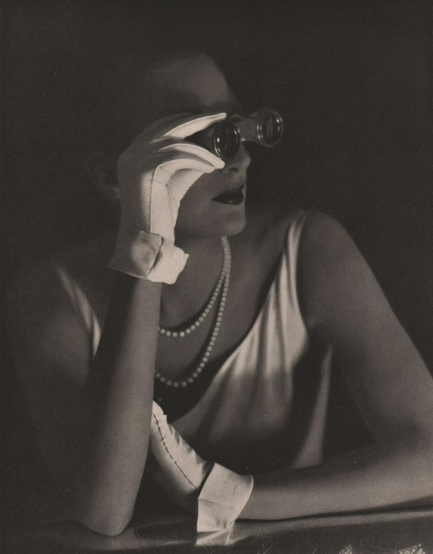 GEORGE HOYNINGEN-HUENE - Opera Glasses: Artist: GEORGE HOYNINGEN-HUENE Print Title: Opera Glasses Printing Date: 1930’s Medium: Photoengraving Printed in: Germany Image Size approx.: 7 x 6 ” Hoyningen-Huene was a seminal fashion photogr