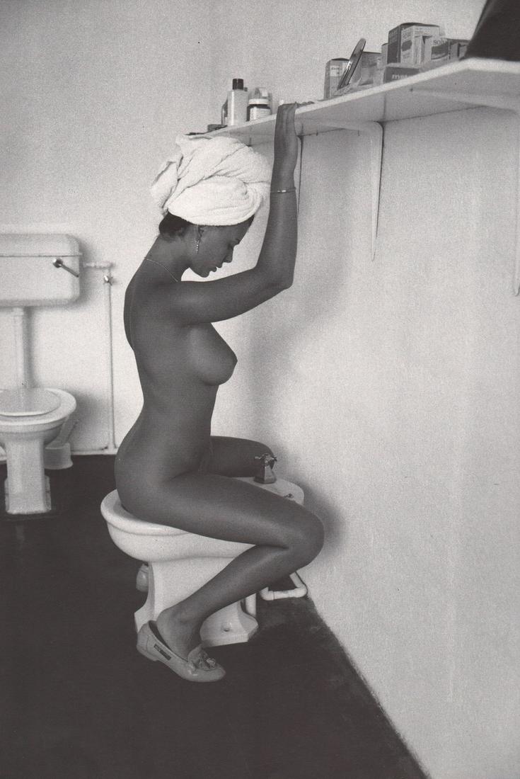 JEAN-FRANCOIS JONVELLE - Nude with Bidet: Artist: JEAN-FRANCOIS JONVELLE Print Title: Nude with Bidet Medium: Photoengraving Printed 1980’s in France Image size (inches) approx. 10.5 x 7” Jean-François Jonvelle (1943-2002), was a French 
