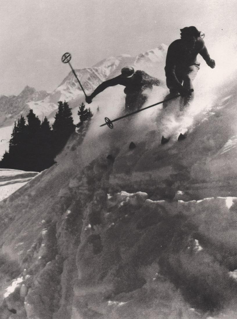 WILLY RONIS - Mege?ve, 1938: Artist: WILLY RONIS Print Title: Mege?ve, 1938 Printing Date: 1980’s Medium: Photo-lithograph Printed in: France Image Size: approx. 9 x 7” Willy Ronis (French, 1910—2009) was a French photogra