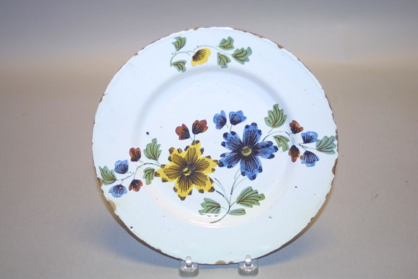 A fine, bold mid 18th century Liverpool delft plate (1 of 1)