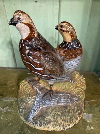 Antique 1934 Hubley Cast Iron Quail Doorstop (1 of 9)