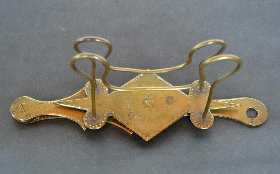 Antique Brass Folding Toast Rack; Antique Brass Folding (1 of 3)