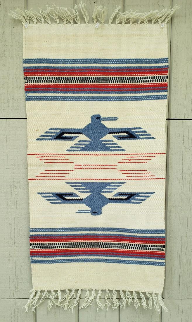 Chimayo bird pattern weaving Mid 20th century (1 of 3)
