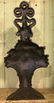 Antique Large "mixed Flowers In Wicker Basket With Bow" - 4
