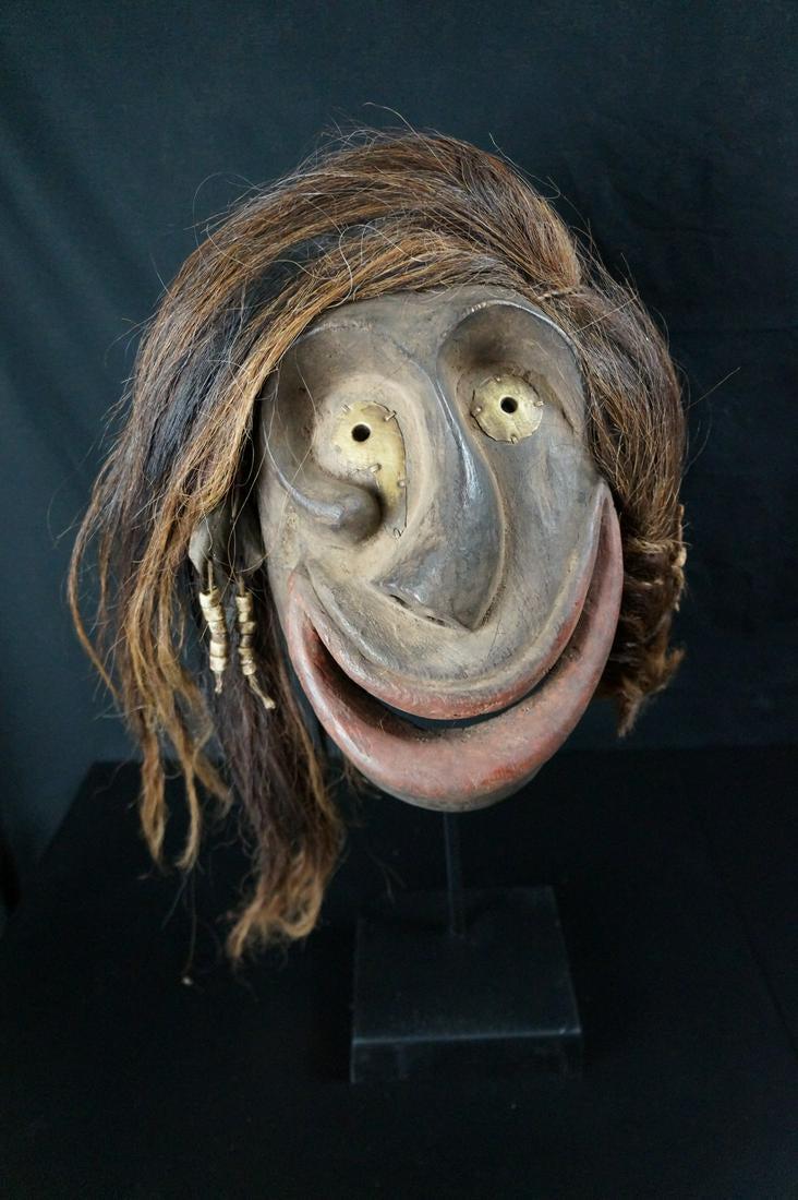 Mid 20thC IROQUOIS False Face Mask - Native American (1 of 12)