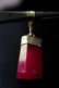 Natural Pink Ruby Pendant With Silver Cap - 10