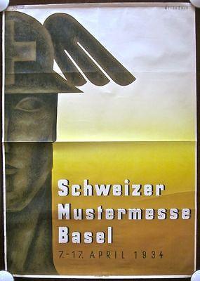 Schweizer Mustermesse Basel 1934 German Poster - Rare (1 of 1)