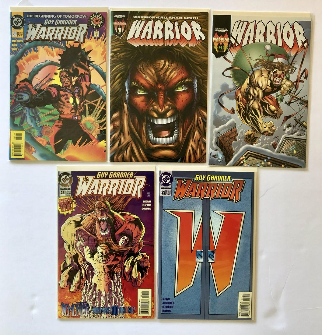 GUY GARDNER WARRIOR COLLECTION: GUY GARDNER WARRIOR #0 . WARRIOR #1 BY ULTIMATE CREATIONS. WARRIOR X-MAS SPECIAL BY ULTIMATE CREATIONS. GUY GARDNER WARRIOR #25. GUY GARDNER WARRIOR #29. Reserve: $5.00 Shipping: Domestic: Flat-rate o