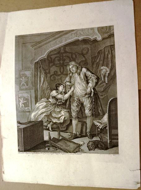 c 1820 Two Large William Hogarth Engravings (1 of 2)