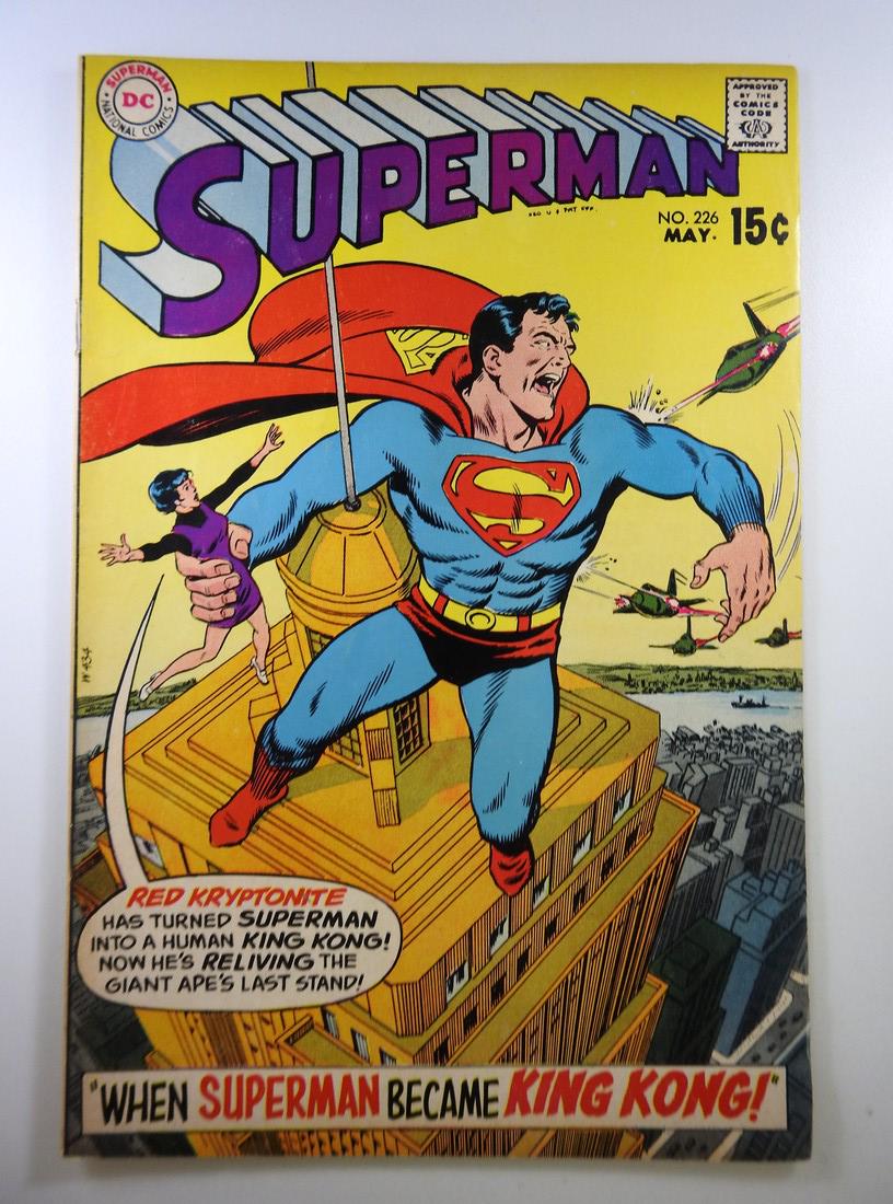 Superman #226: No Reserve! Superman #226 VG+ Shipping: Individual Comics: Flat-rate of $9.99 (1-8 comics) or $19.99 (9+ comics) to anywhere within the contiguous U.S. International: Foreign shipping rates are determ