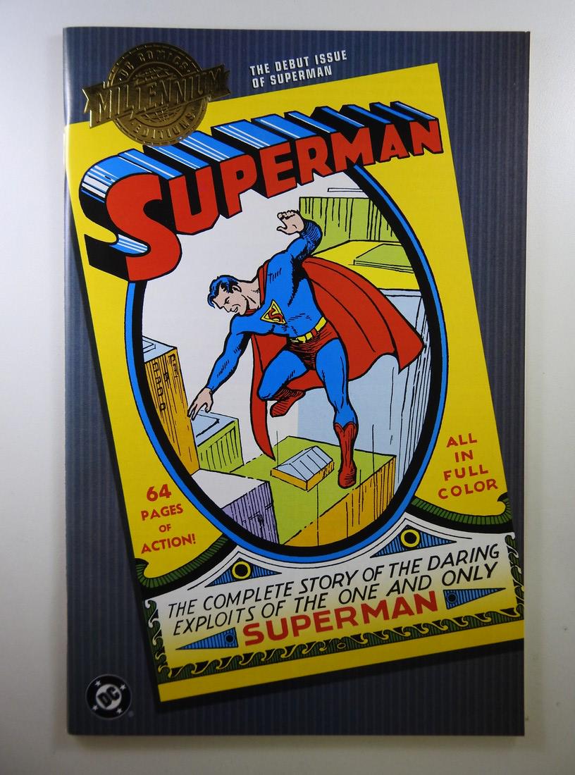 Millennium Edition Superman #1: No Reserve! Millennium Edition Superman #1 VF/NM Shipping: Individual Comics: Flat-rate of $9.99 (1-8 comics) or $19.99 (9+ comics) to anywhere within the contiguous U.S. International: Foreign shippi