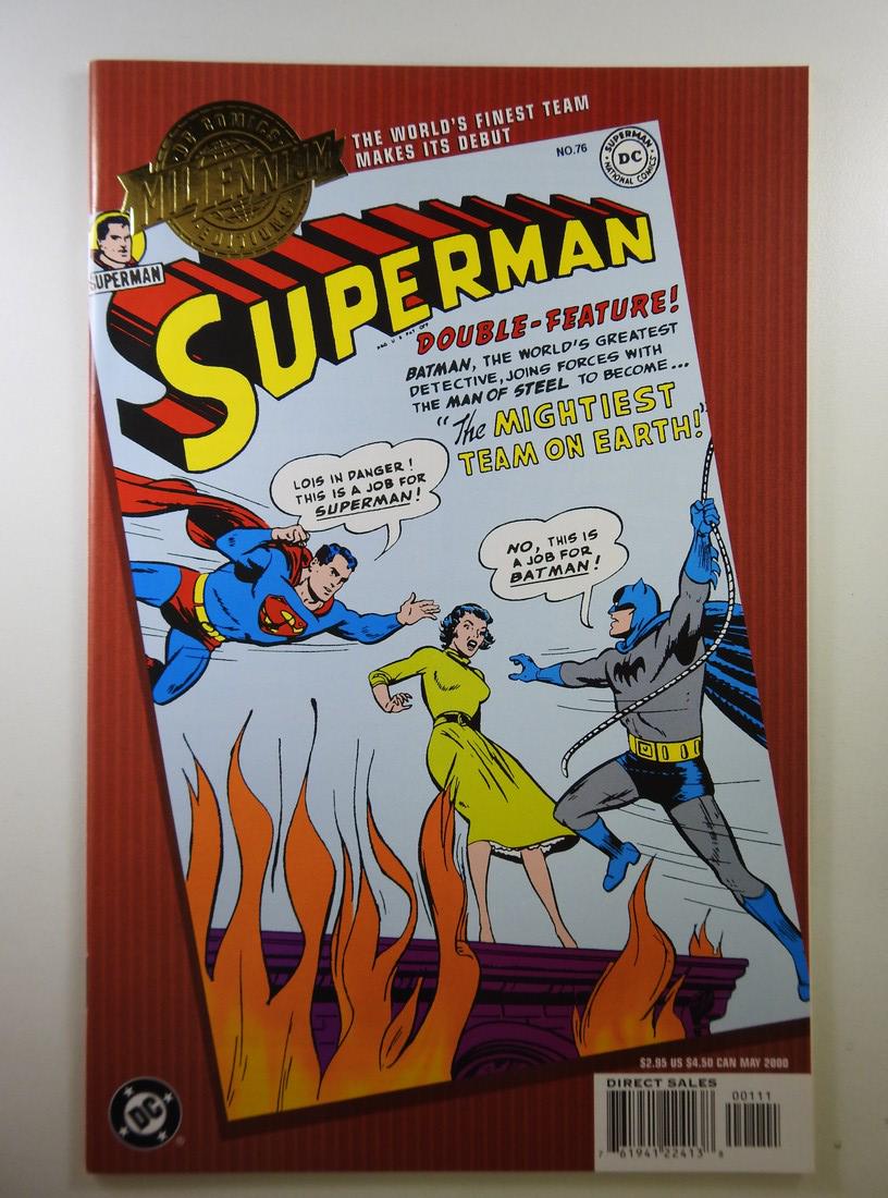Millennium Edition Superman #76: No Reserve! Millennium Edition Superman #76 NM- Shipping: Individual Comics: Flat-rate of $9.99 (1-8 comics) or $19.99 (9+ comics) to anywhere within the contiguous U.S. International: Foreign shippin