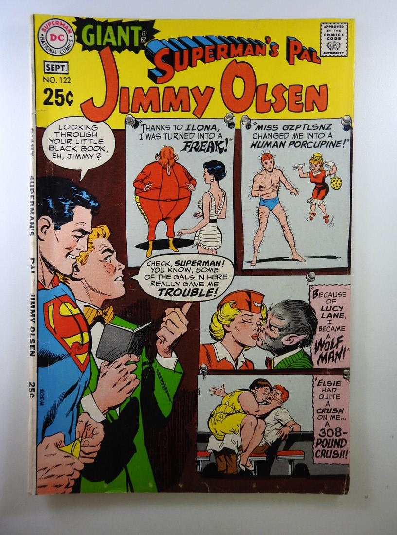 Superman's Pal Jimmy Olsen #122: No Reserve! Superman's Pal Jimmy Olsen #122 VG/FN Shipping: Individual Comics: Flat-rate of $9.99 (1-8 comics) or $19.99 (9+ comics) to anywhere within the contiguous U.S. International: Foreign shipp