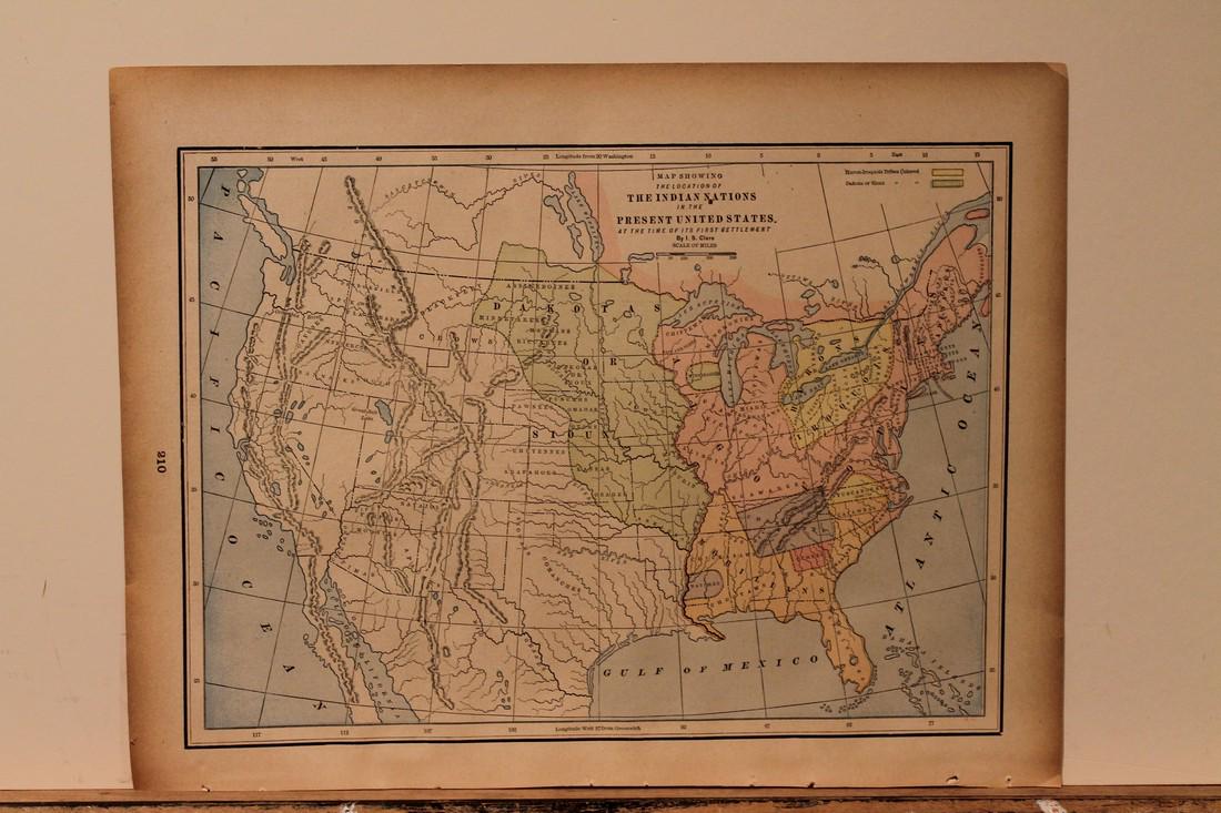 1886 Map of Indian Nations (1 of 3)
