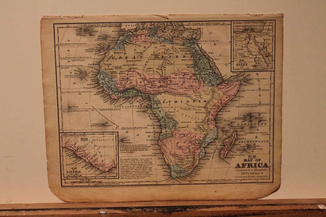 1852 Map of Africa (1 of 3)