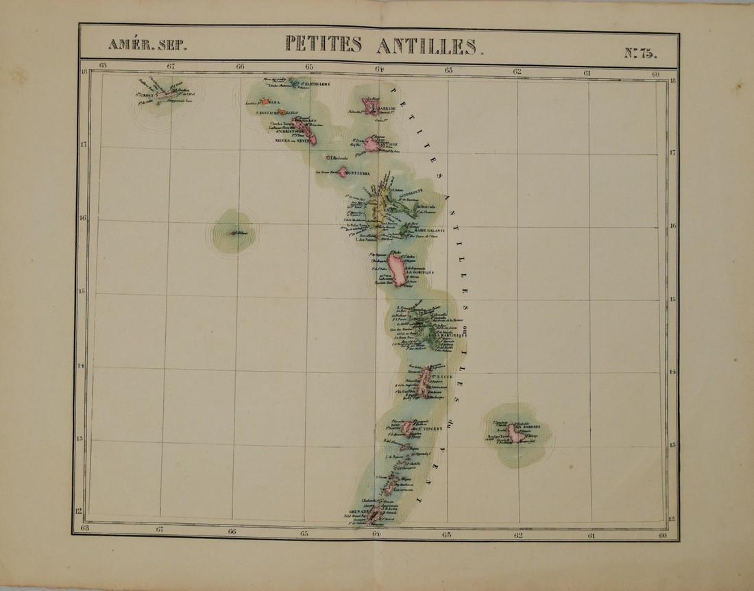 1825 Vandermaelen Map of the Lesser Antilles -- Amer. (1 of 1)