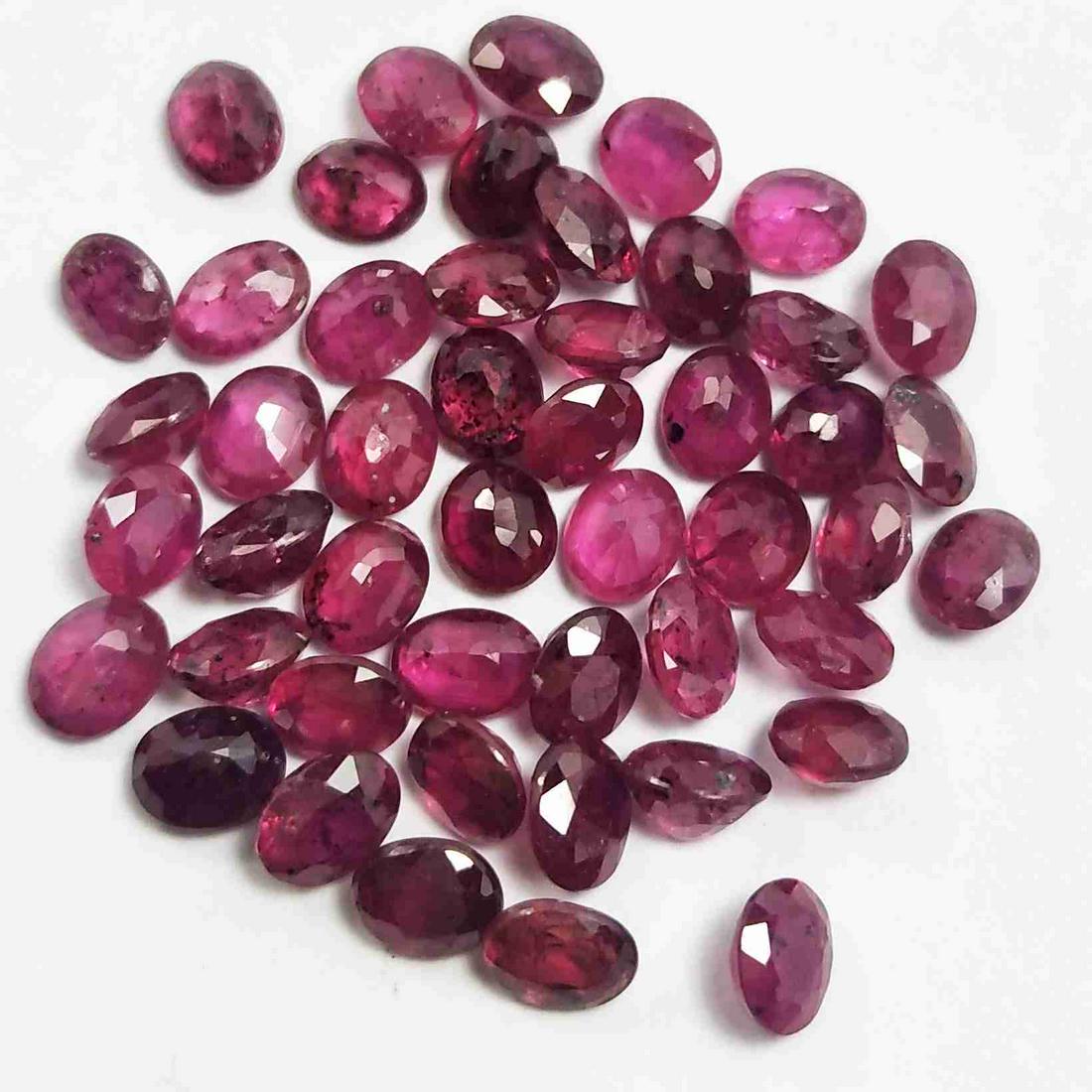 10.75 CTS LOT NATURAL AFRICAN RUBY OVAL SHAPE LOOSE (1 of 3)