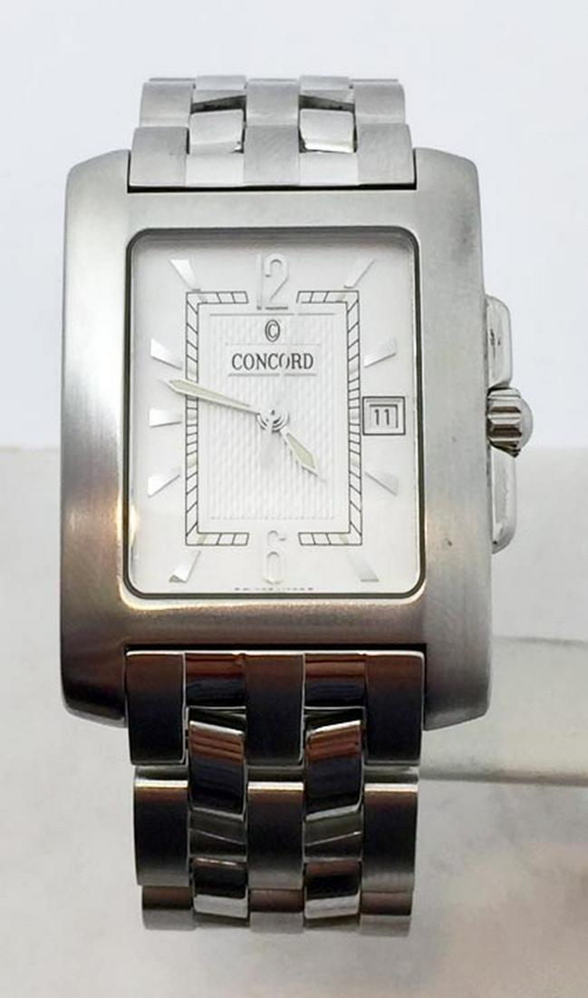 S/Steel CONCORD SPORTIVO Quartz Unisex Watch 14.36.662*: Description S/Steel CONCORD SPORTIVO Quartz Unisex Watch 14.36.662* MINT Condition This Ladies CONCORD watch is Swiss made Great present for yourself or someone you love! * Stainless steel case & brac
