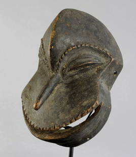 HEMBA Cute Zoomorphic Chimpanzee Monkey Mask Congo: Title: HEMBA Cute Zoomorphic Chimpanzee Monkey Mask Congo African Tribal Art 0725Description: Congo Drc HEMBA Zoomorphic Chimpanzee Monkey Mask « Mwisi Gwa So’o » & « Soko Mutu » Faced with the